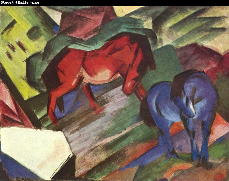 Franz Marc Red and Blue Horse (mk34)